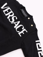 衣類 グレカスウェットシャツ Versace 黒 子供たち