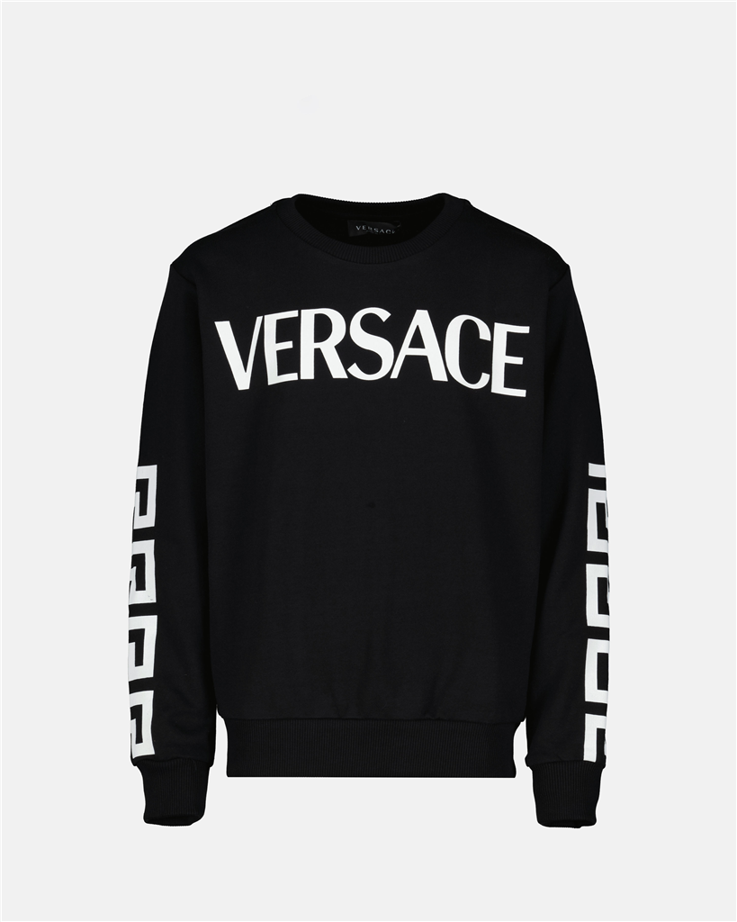 Abbigliamento Sweatshirt Greca Versace Nero Bambini