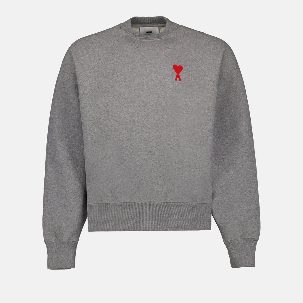 Sudaderas Sweatshirt Ami de Coeur Ami PARIS Gris Unisexo