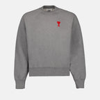 Sudaderas Sweatshirt Ami de Coeur Ami PARIS Gris Unisexo