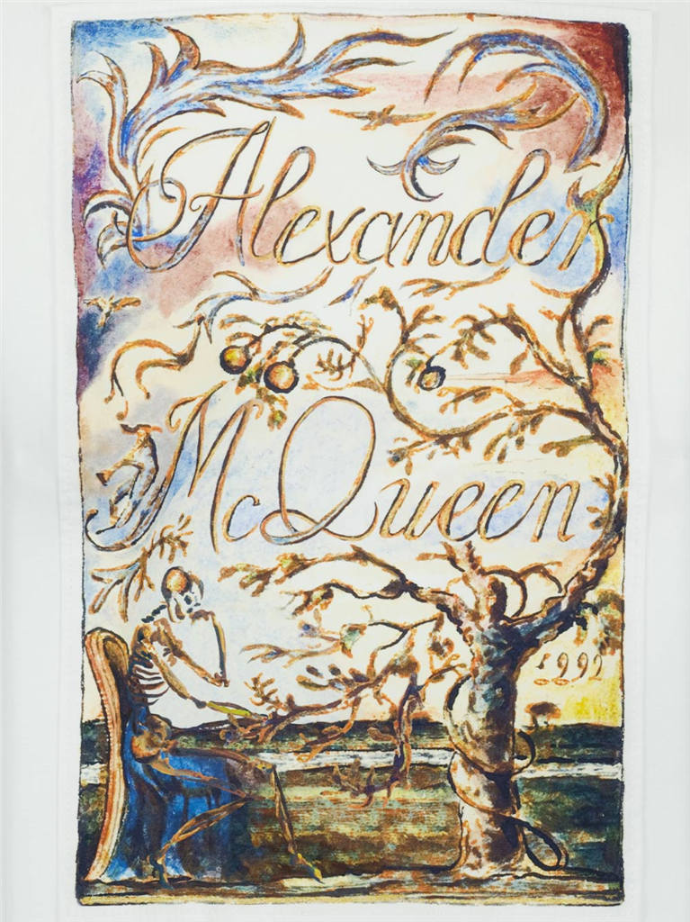 Sudaderas Sweatshirt Illustration de Blake Alexander McQueen Blanco Homme