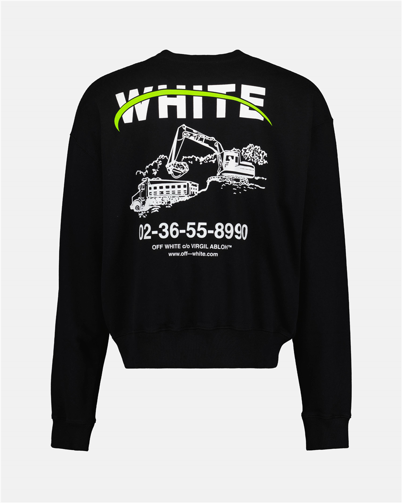 Sudaderas Sweatshirt Industrial Off-White Negro Homme