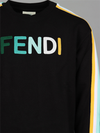 Bekleidung Sweatshirt FF Fendi Schwarz Kinder