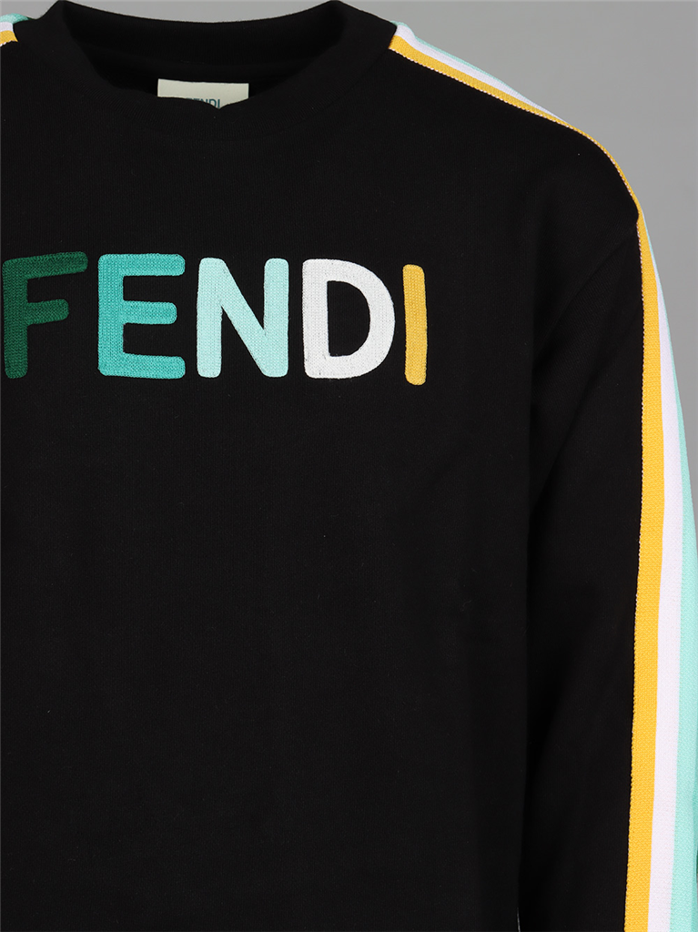 Bekleidung Sweatshirt FF Fendi Schwarz Kinder
