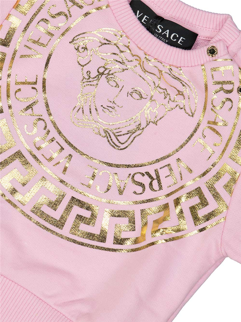 Bekleidung Sweatshirt Medusa Versace Rosa Kinder