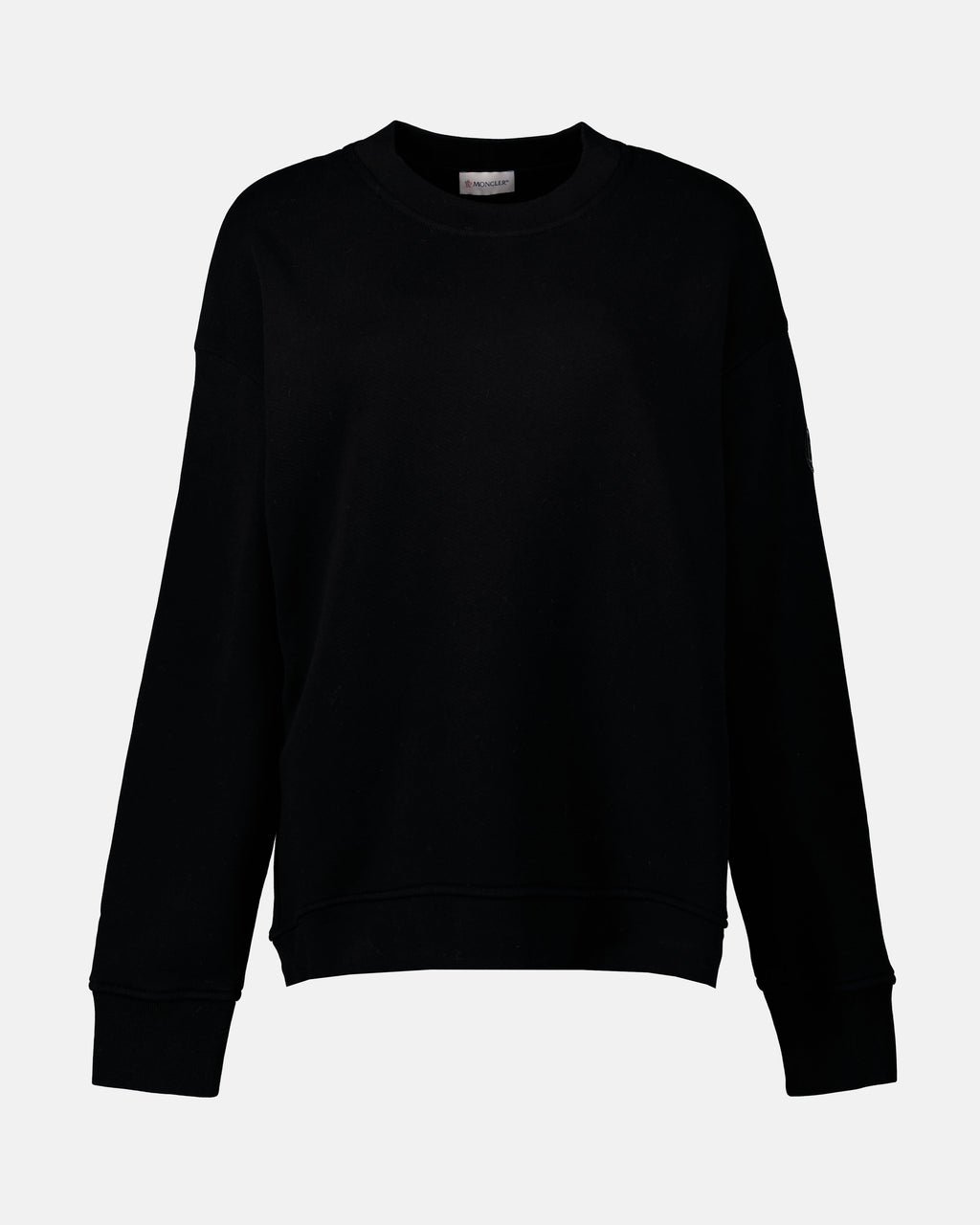 Sweatshirts Metallic Logo Sweatshirt Moncler Schwarz Damen