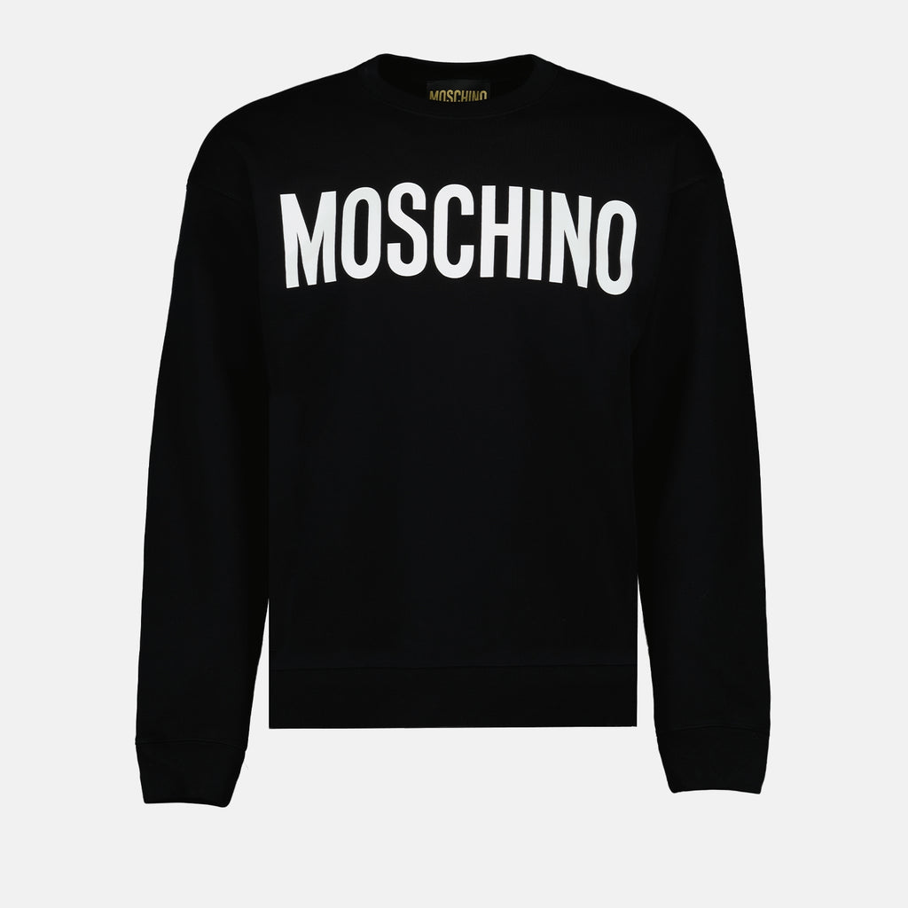Sweatshirts Sweatshirt à logo Moschino Schwarz Homme