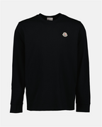 T-shirt Sweatshirt à logo Moncler Nero Homme