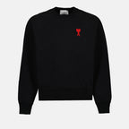 스웨트셔츠 Sweatshirt Ami de Coeur Ami PARIS 검은색 남여공용