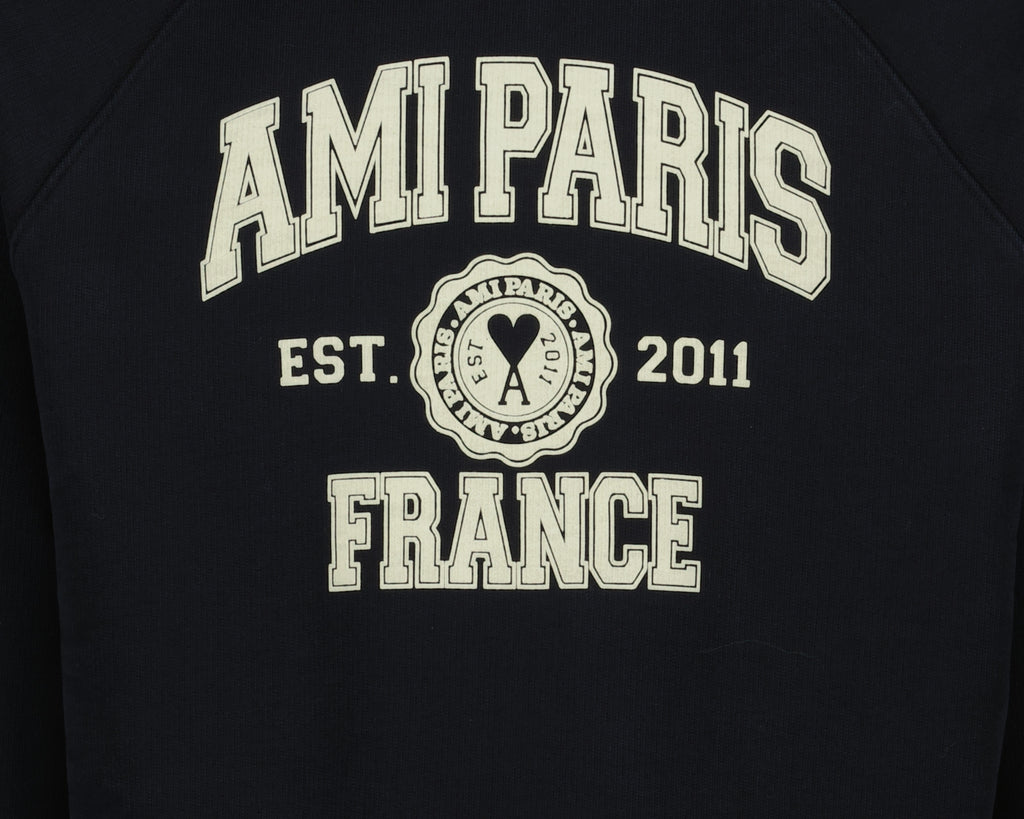 Sudaderas Sweatshirt Ami Paris France Ami PARIS Negro Unisexo