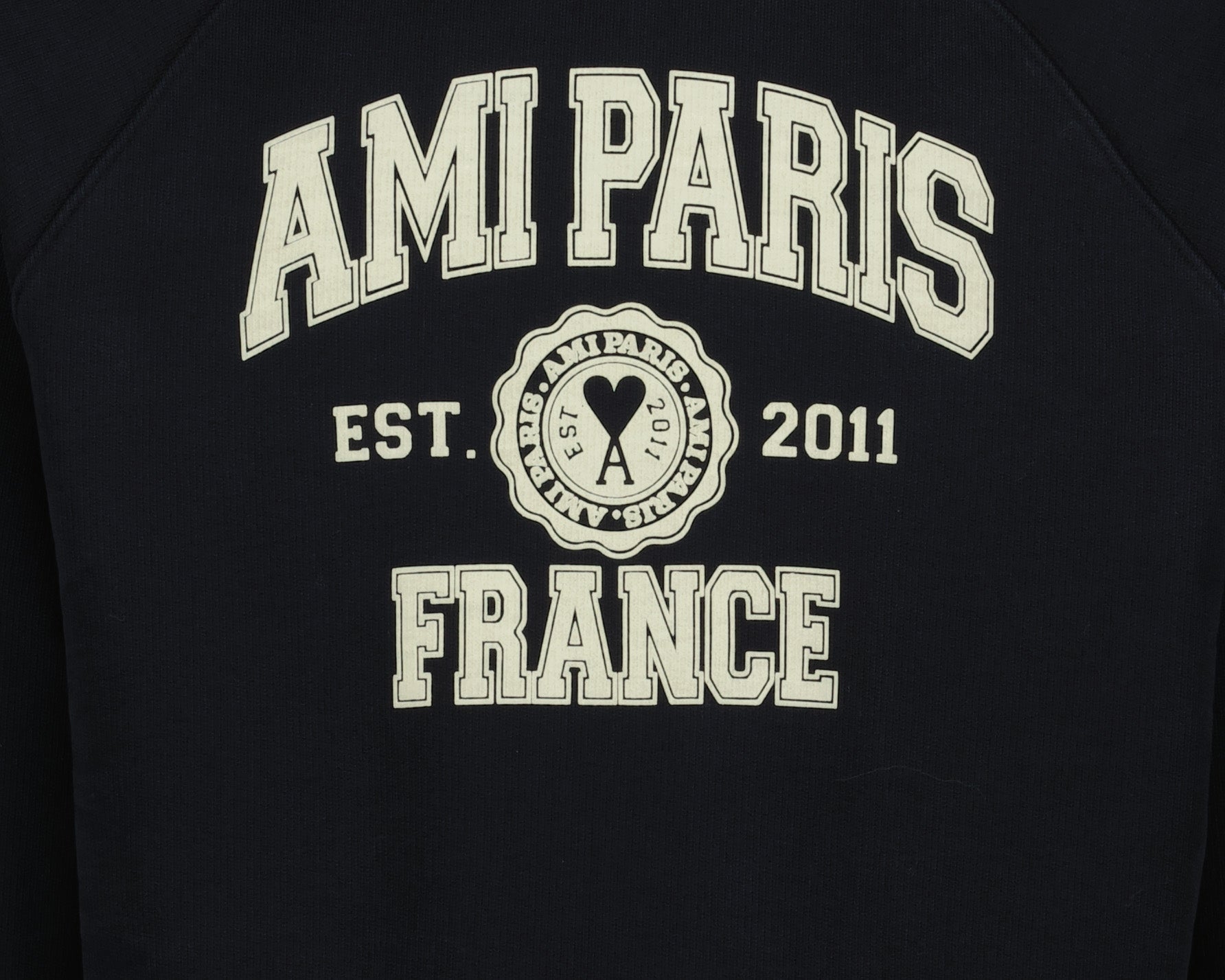 Sudaderas Sweatshirt Ami Paris France Ami PARIS Negro Unisexo