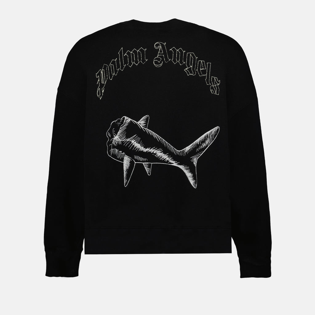 스웨트셔츠 Sweatshirt Broken Shark Palm Angels 검은색 Homme