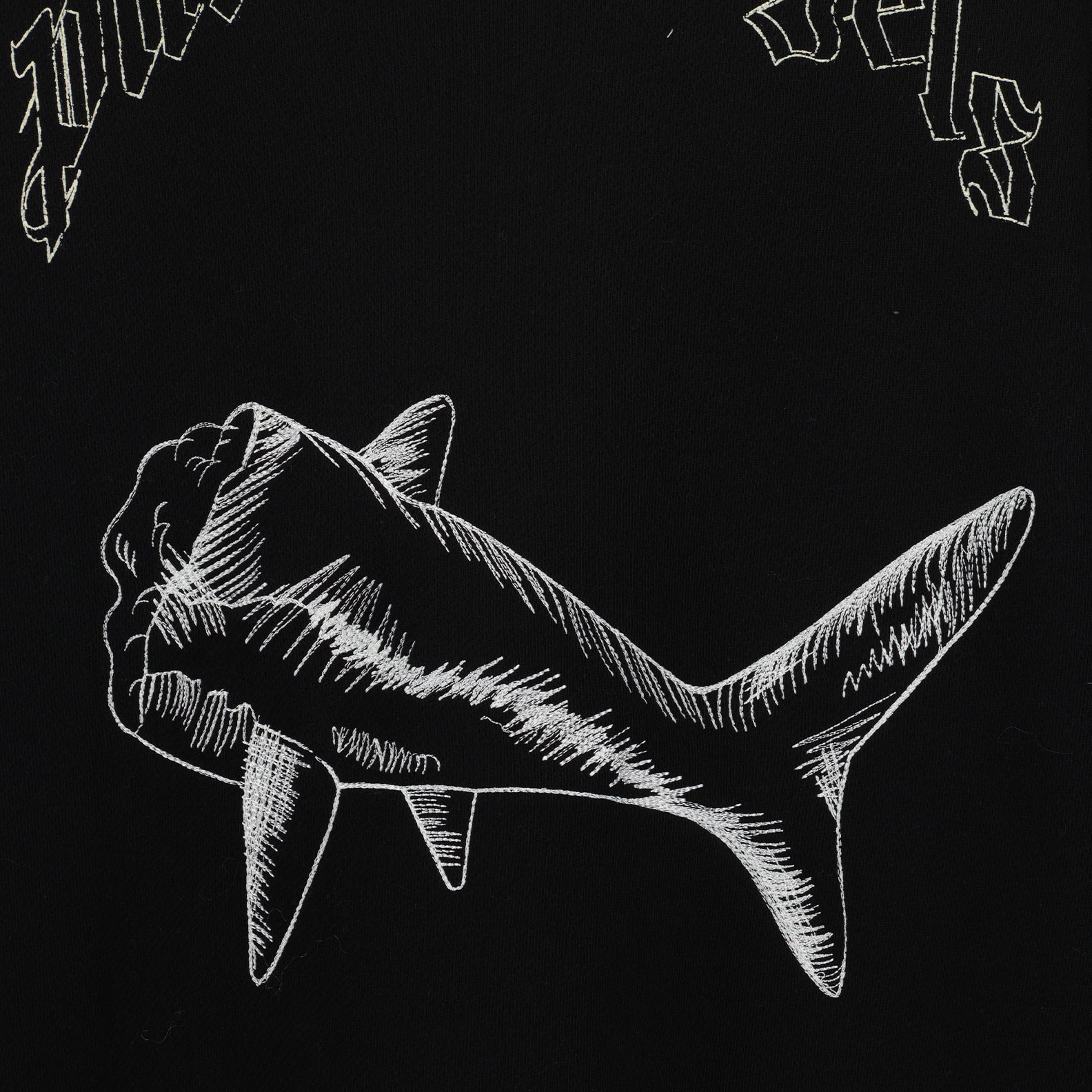 스웨트셔츠 Sweatshirt Broken Shark Palm Angels 검은색 Homme