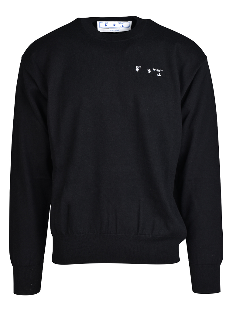 니트웨어 Sweatshirt OW logo Off-White 검은색 Homme
