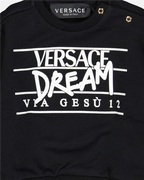 의류 Sweatshirt Versace Via Gesù Versace 검은색 어린이들