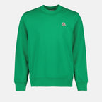 スウェットシャツ ロゴスウェットシャツ Moncler 緑 男