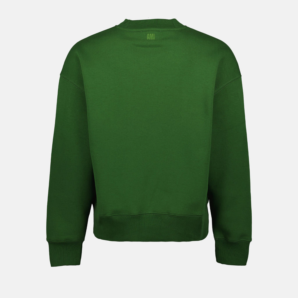 Felpe Sweatshirt Ami de Coeur Ami PARIS Verde Unisex