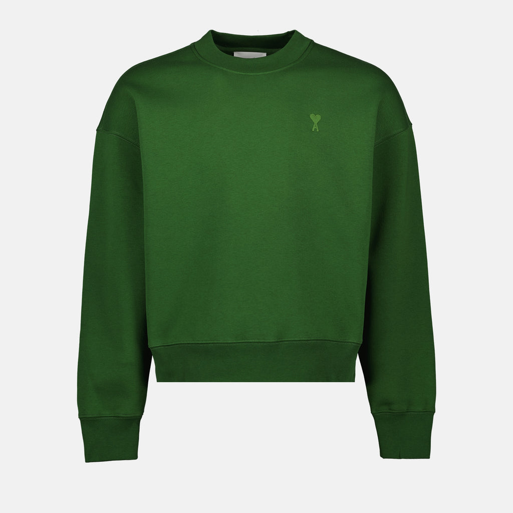 Felpe Sweatshirt Ami de Coeur Ami PARIS Verde Unisex