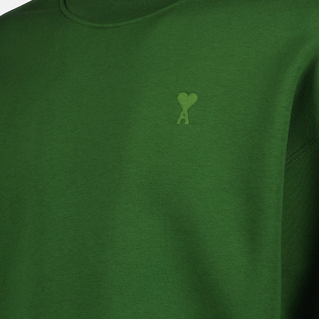 Felpe Sweatshirt Ami de Coeur Ami PARIS Verde Unisex