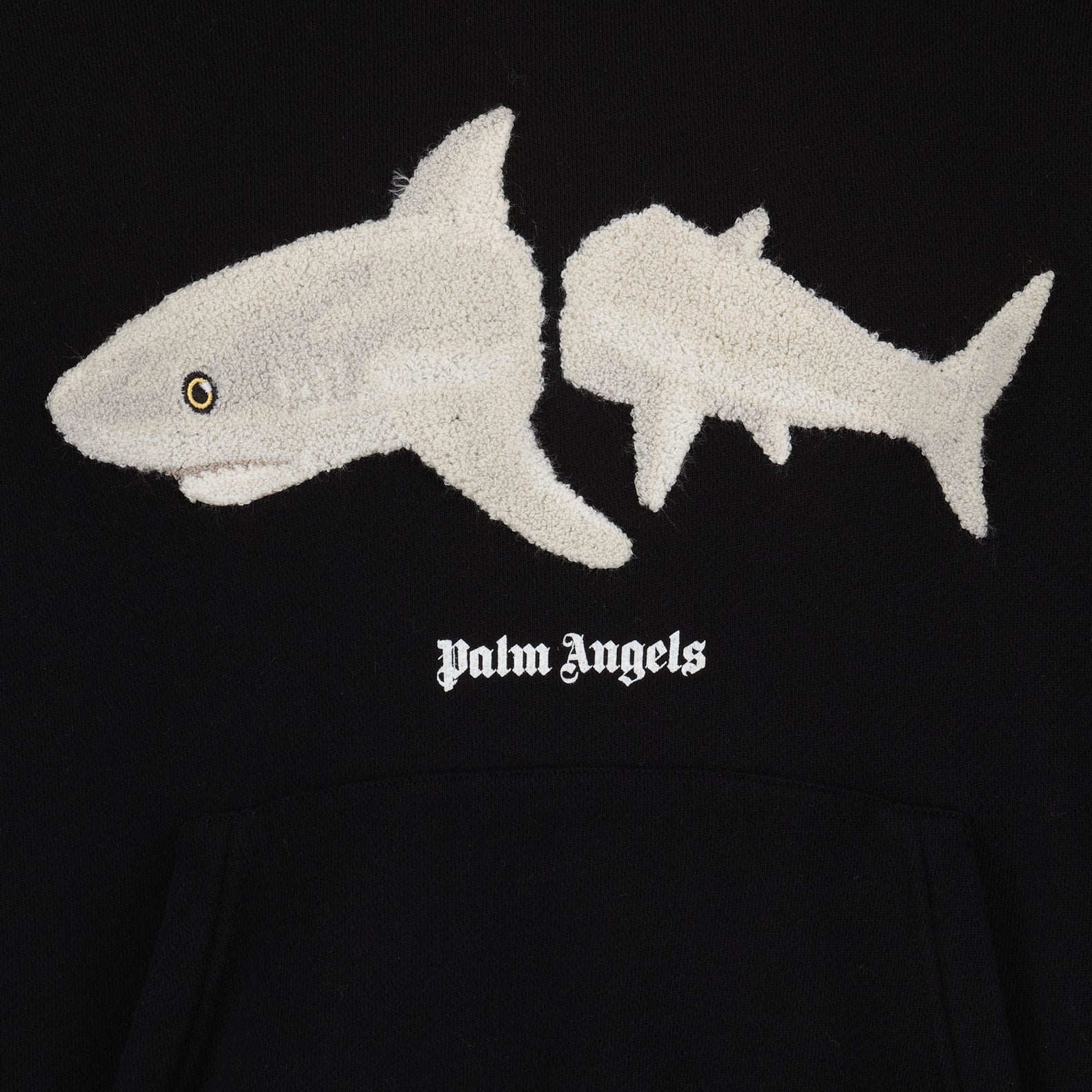 Maille Sweatshirt White Shark Palm Angels Noir Homme