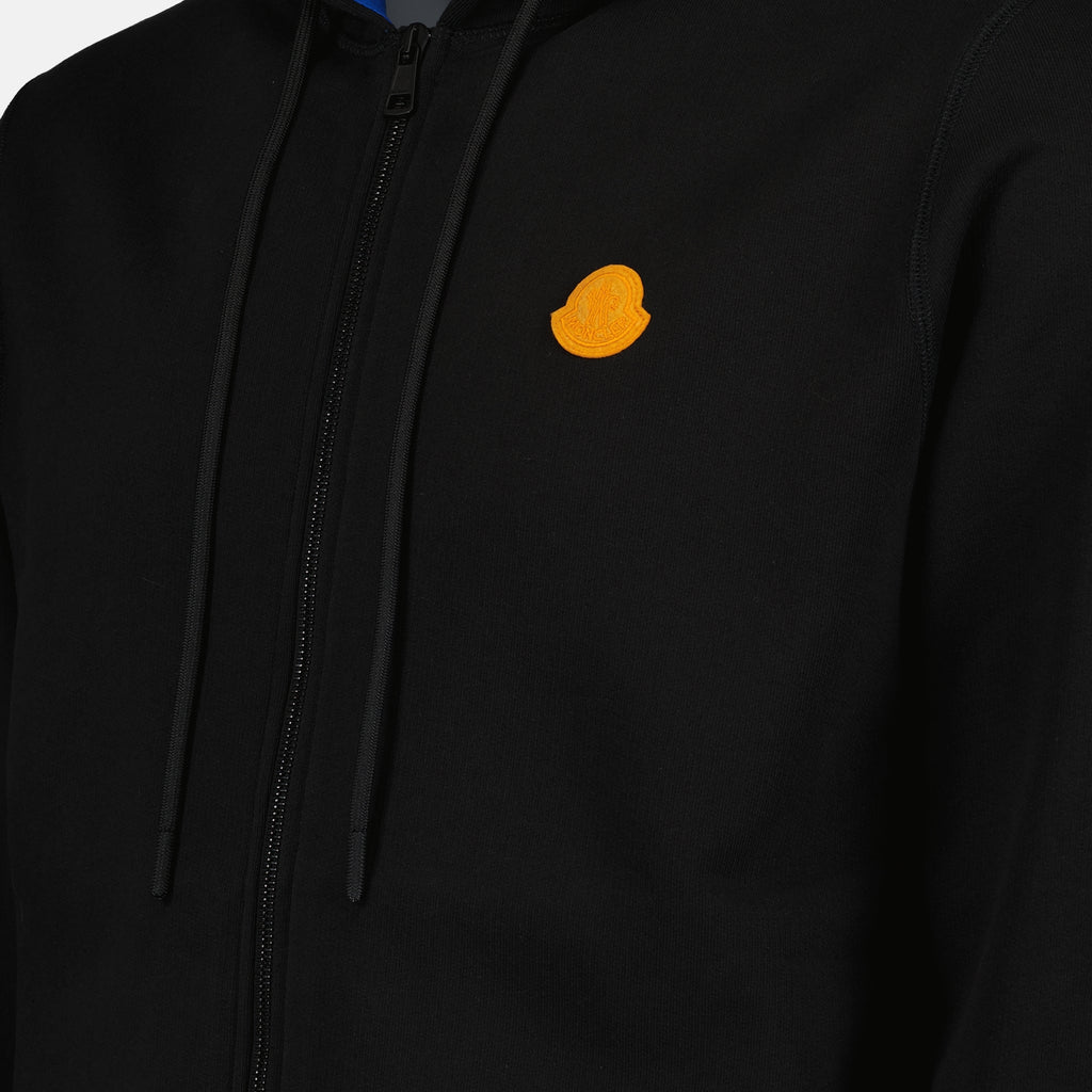 Sweatshirts Sweatshirt zippé à logo Moncler Noir Homme