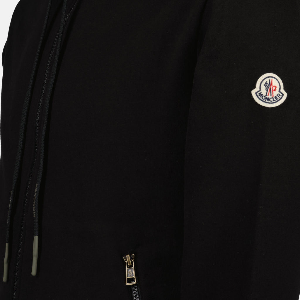 스웨트셔츠 Sweatshirt zippé Moncler 검은색 Homme