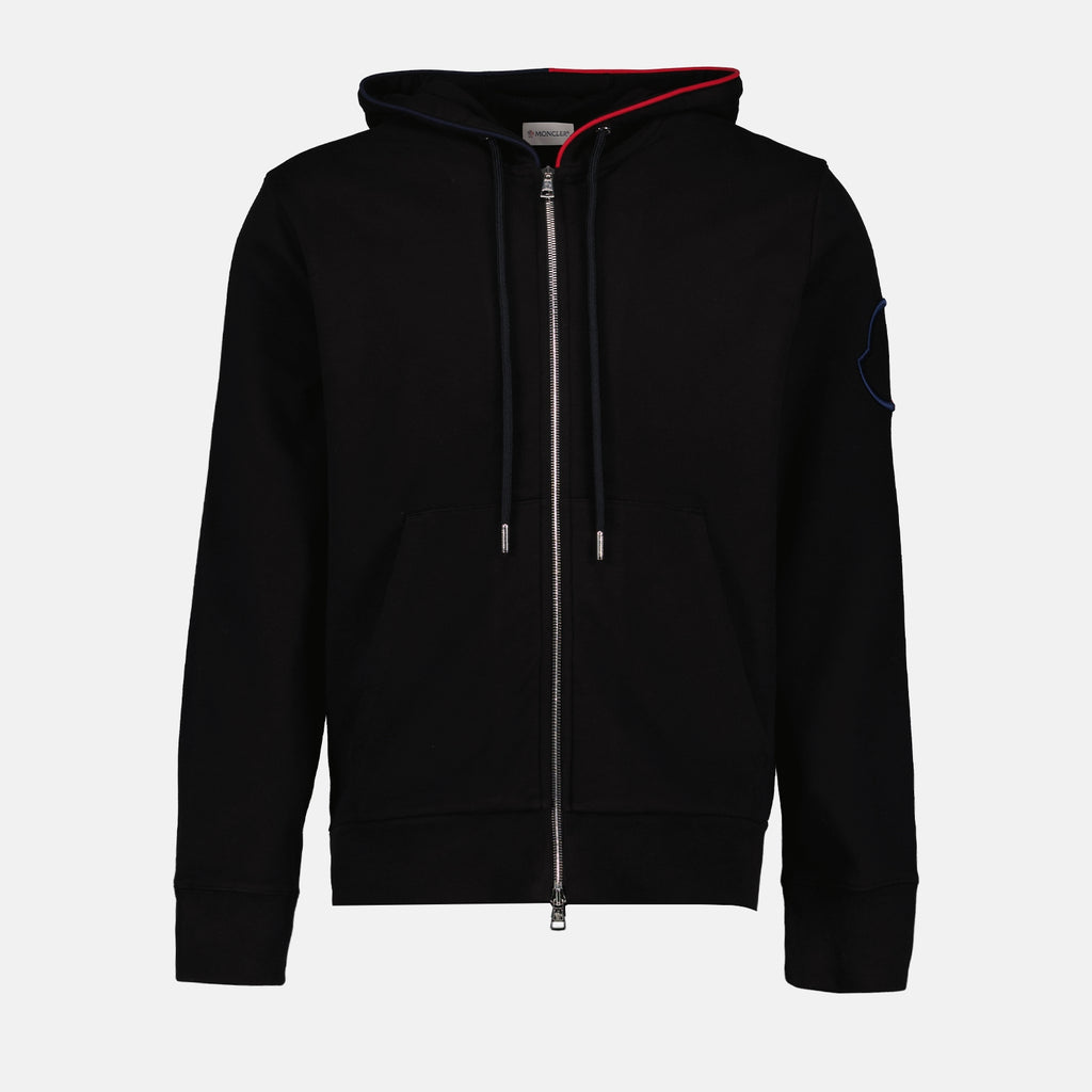 Sudaderas Sweatshirt zippé Moncler Negro Homme