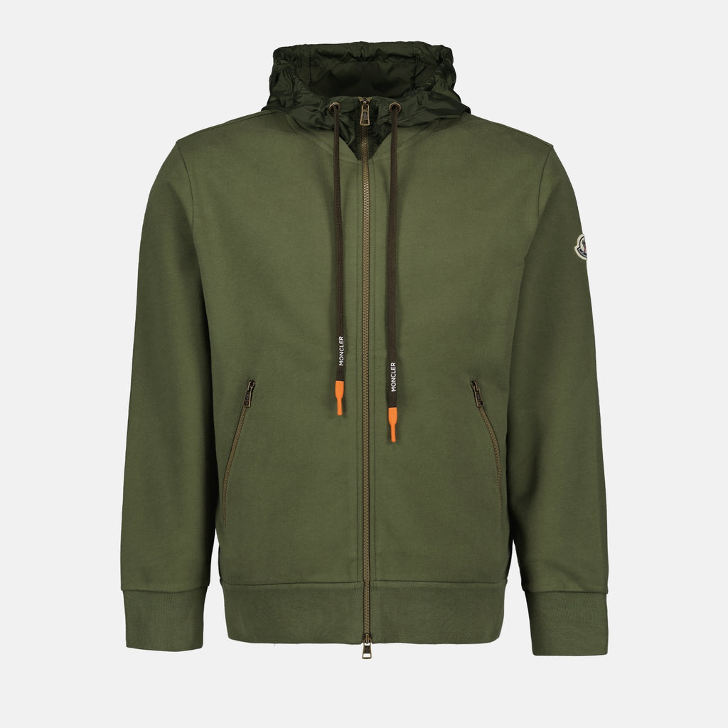 스웨트셔츠 Sweatshirt zippé Moncler 녹색 Homme