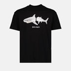 Camisetas T-shirt à imprimé graphique Palm Angels Preto Homme
