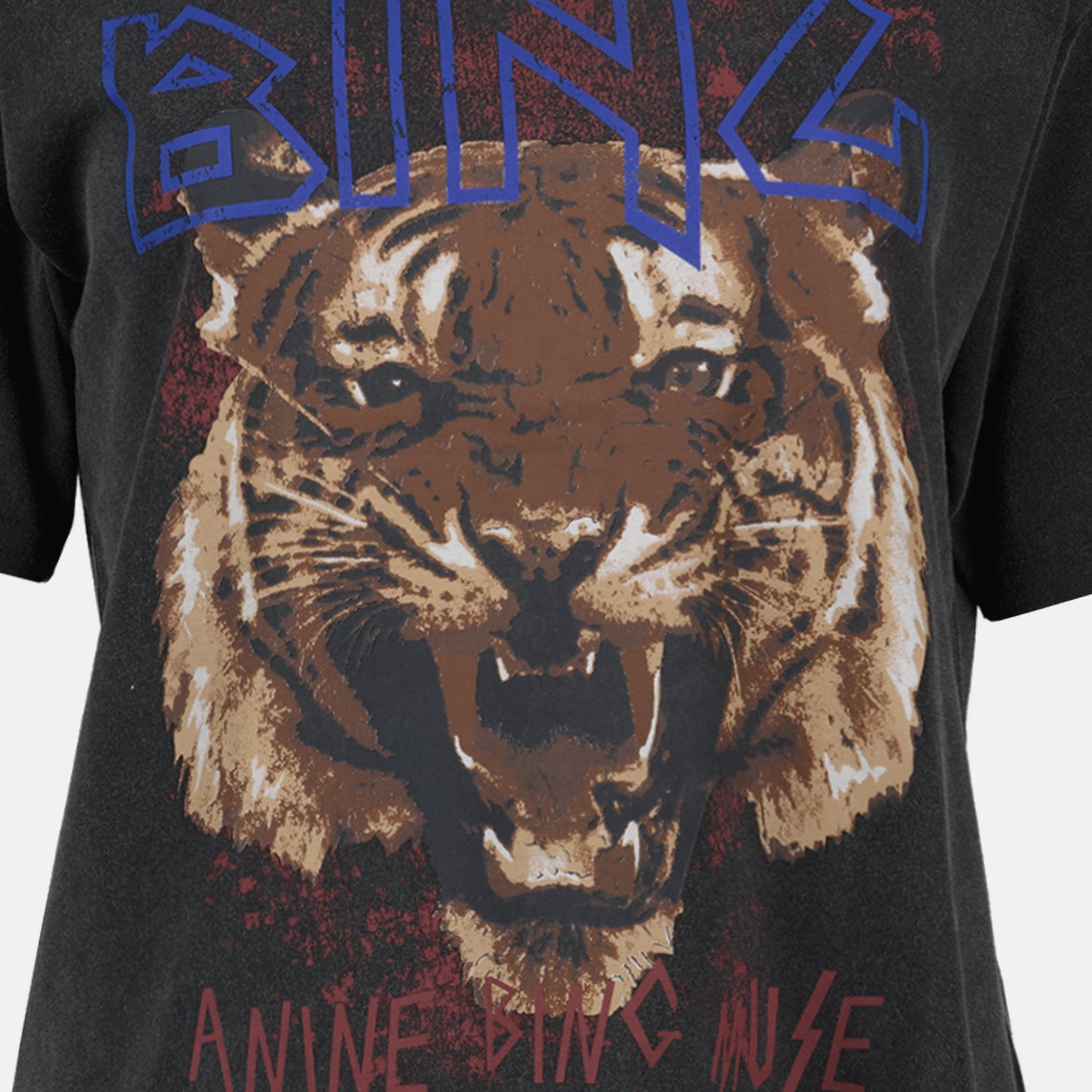 T-shirt T-shirt imprimé Tigre Anine Bing Grigio Femme