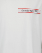 Tシャツ ロゴTシャツ Alexander McQueen 白 男