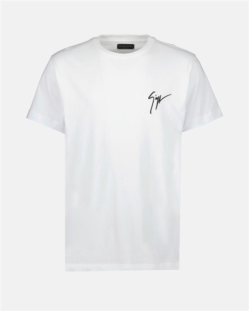 T-shirts T-shirt à logo Giuseppe Zanotti Blanc Homme