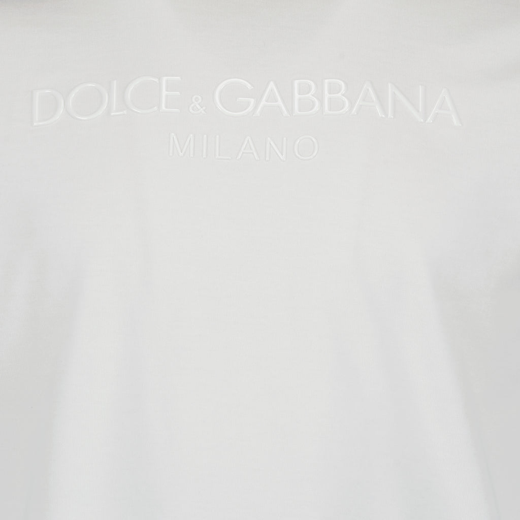 T-shirts T-shirt à logo Dolce & Gabbana Blanc Homme