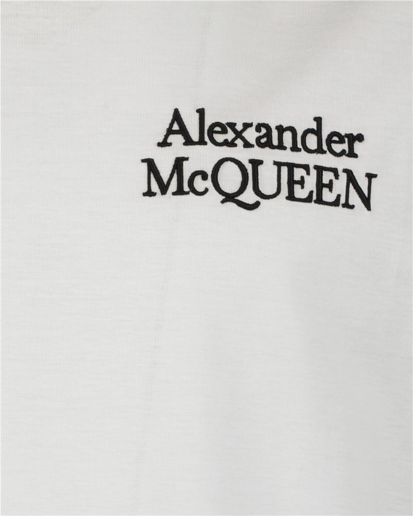 Tシャツ ロゴTシャツ Alexander McQueen 白 男