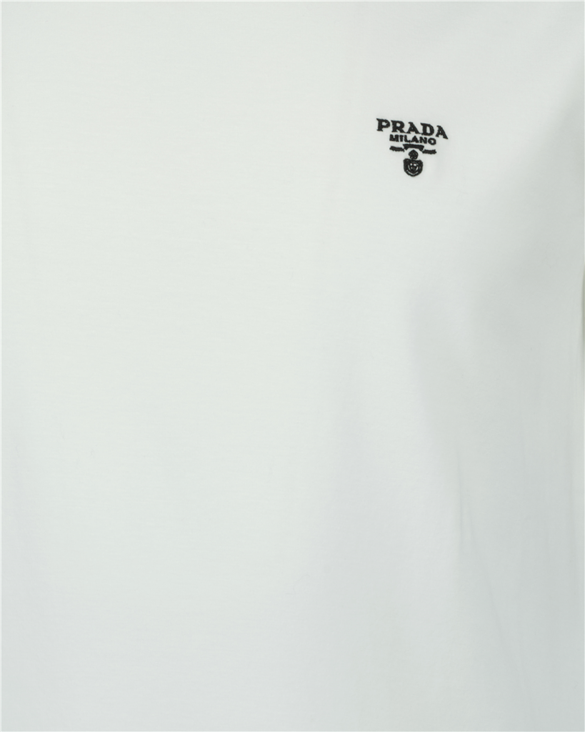 T-Shirts T-shirt à logo Prada Weiß Homme