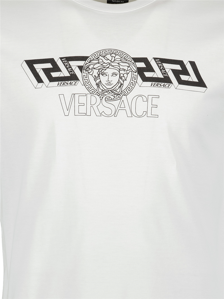 Camisetas T-shirt à logo Versace Branco Homme