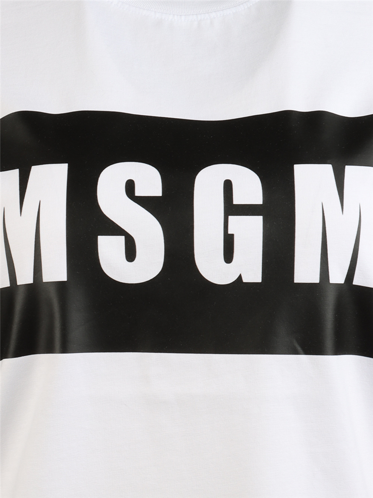 T-shirts T-shirt à logo MSGM Blanc Femme