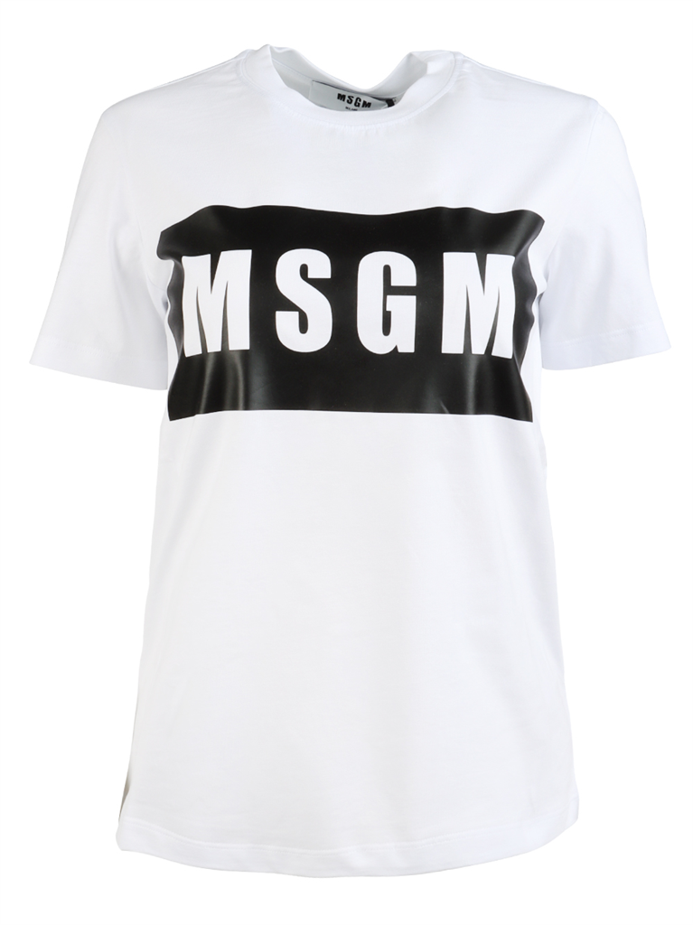 T-shirts T-shirt à logo MSGM Blanc Femme
