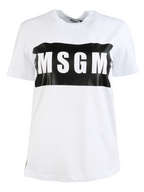 T-shirts T-shirt à logo MSGM Blanc Femme