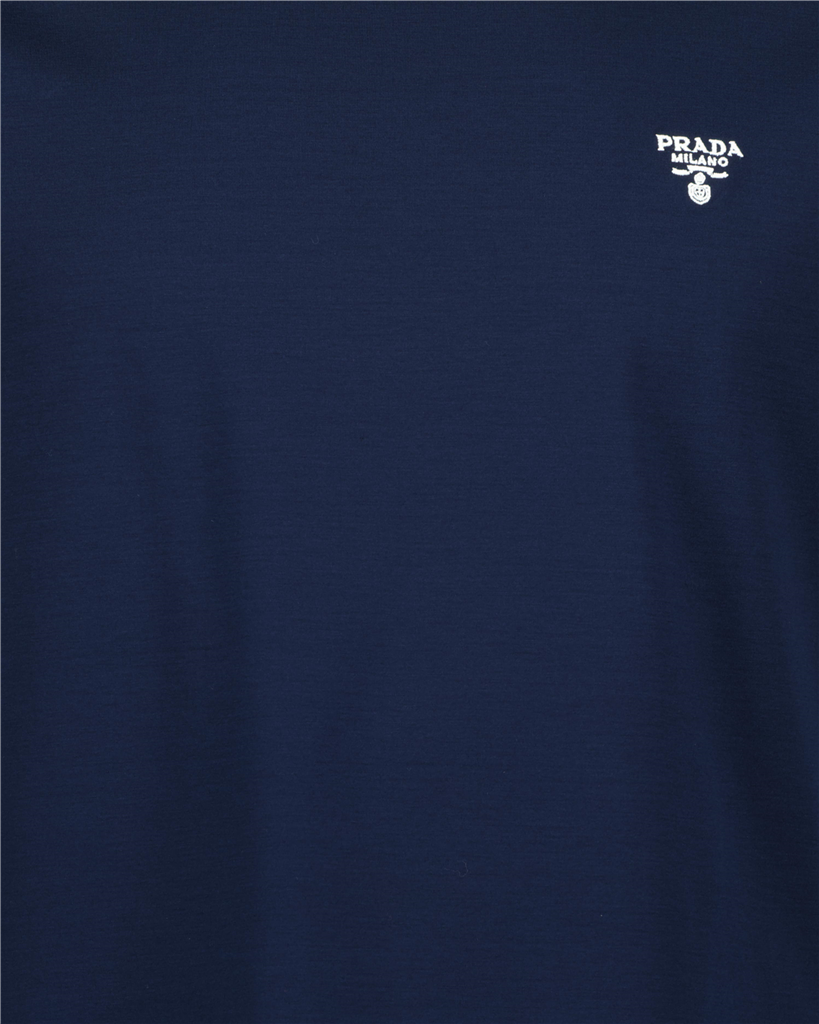 T-Shirts T-shirt à logo Prada Dunkelblau Homme