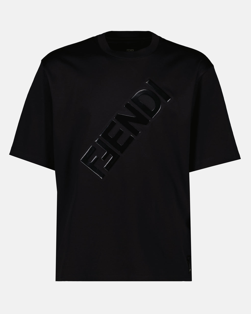 T-shirts T-shirt Fendi Diagonal Fendi Noir Homme