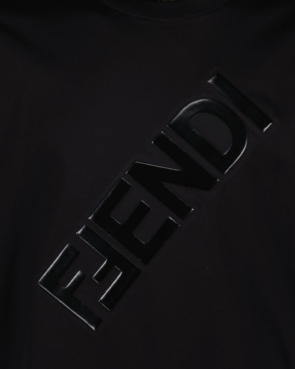 T-shirts T-shirt Fendi Diagonal Fendi Noir Homme