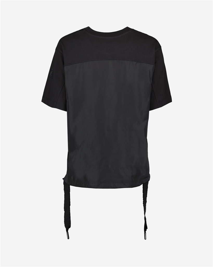 T-shirts T-shirt à logo et ruban Moncler Noir Femme