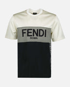 T-shirt T-shirt à logo Fendi Grigio Homme