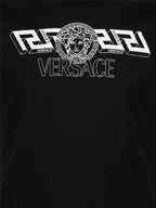 Tシャツ ロゴTシャツ Versace 黒 男