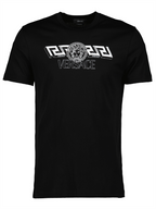 Tシャツ ロゴTシャツ Versace 黒 男