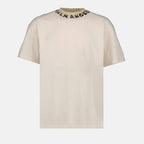 T-shirts T-shirt à logo Seasonal Palm Angels Beige Homme