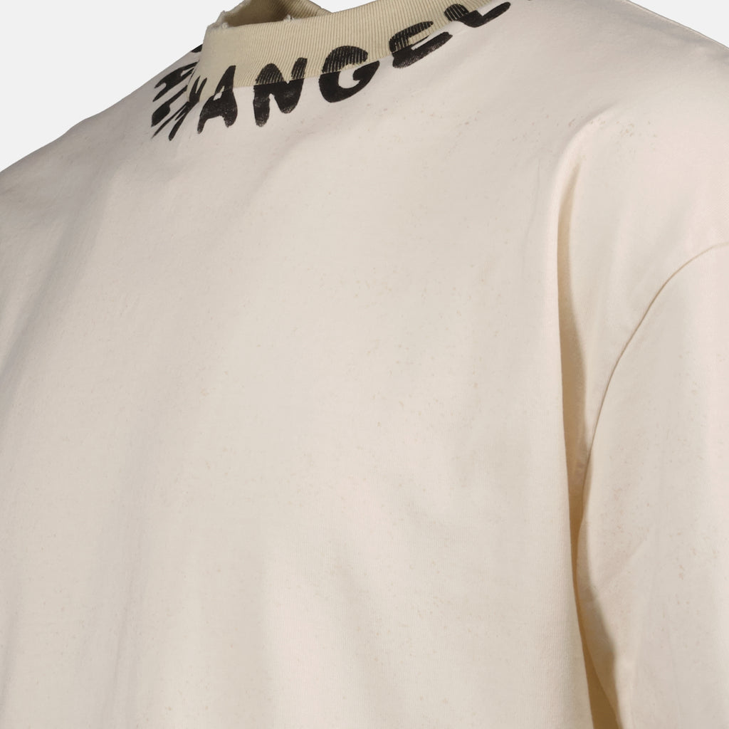 T-shirts T-shirt à logo Seasonal Palm Angels Beige Homme