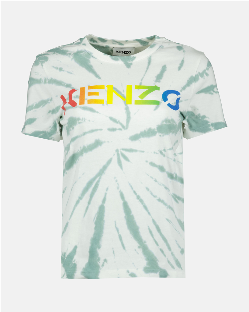 T-shirt à logo tie and dye