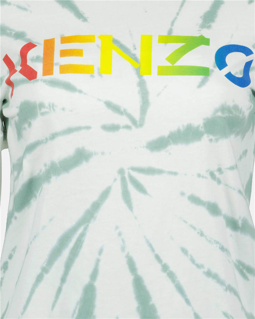 T-Shirts T-shirt à logo tie and dye Kenzo Grün Femme